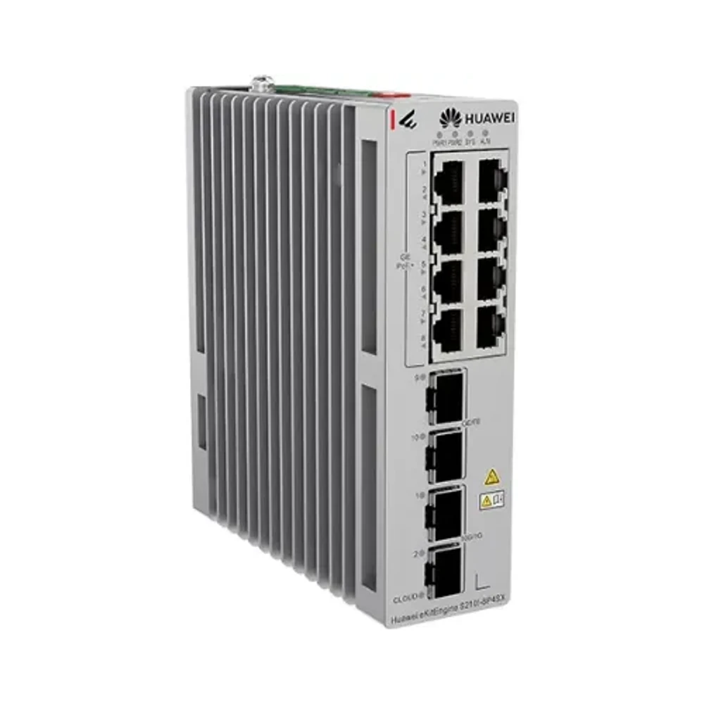 Huawei eKitEngine S210I-8P4SX 8-Port PoE+ Industrial Managed Switch