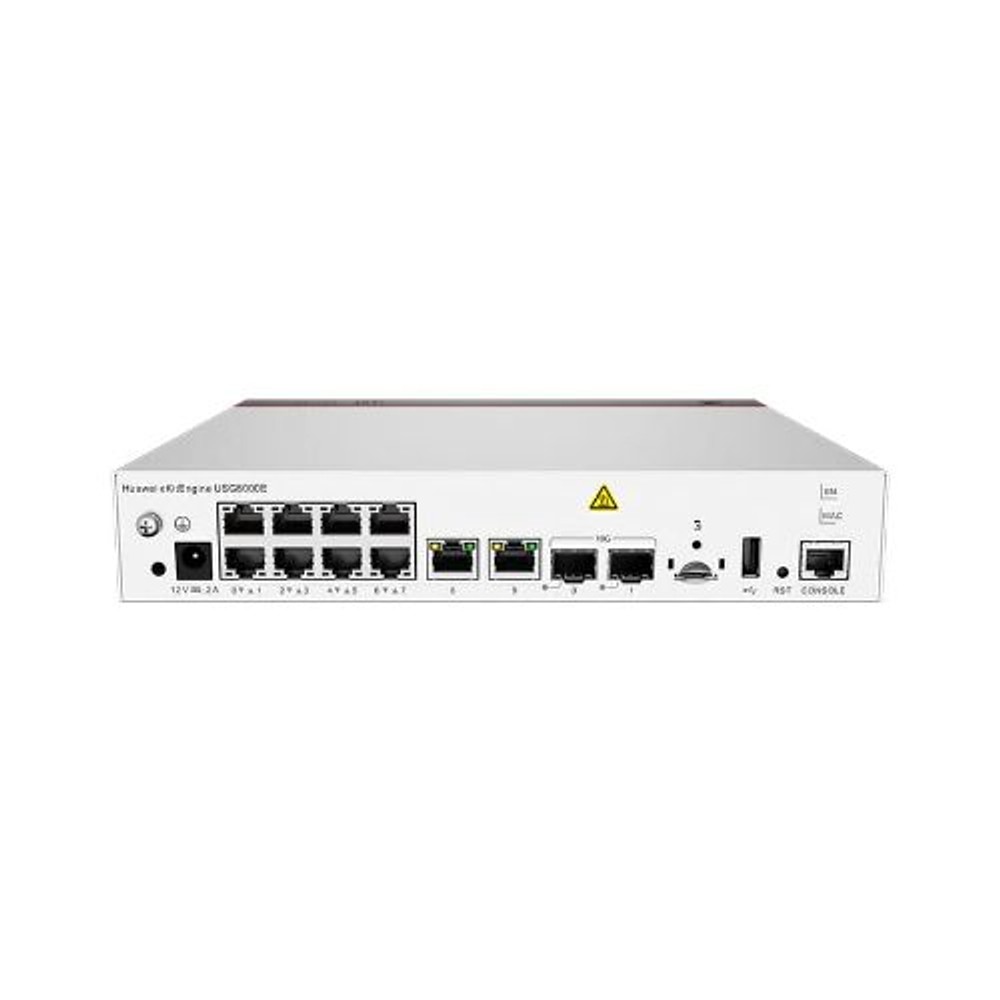Huawei USG6000E-S03-AC Firewall, 10x GE RJ45, 2x 10G SFP+