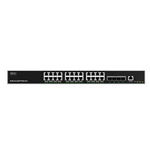 Grandstream 24-Port Enterprise Layer 3 Managed PoE Switch with 4x 10G SFP+ Uplink Ports
