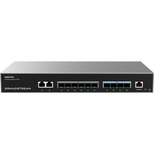 Grandstream Layer 3 Aggregation Network Switch 12 PORT L3 SWITCH 6xSFP, 4xSFP+, 2xGigE